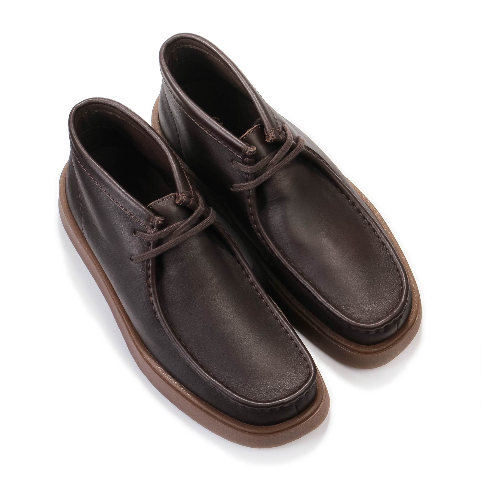 Torview Hi brown leather Clarks Originals