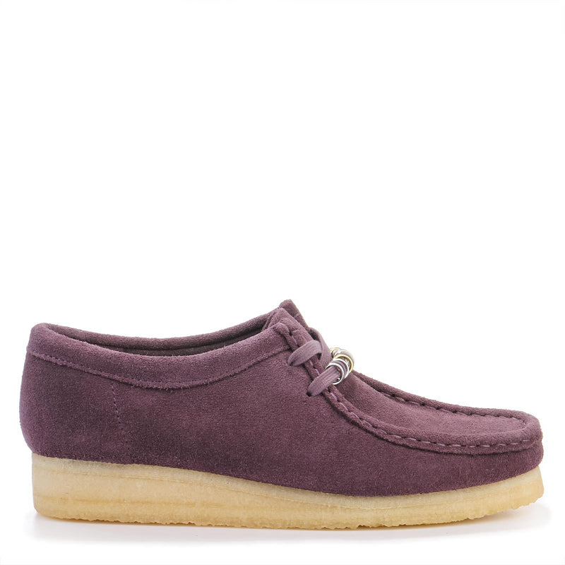 Wallabee W Suede plum Clarks Originals