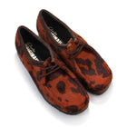 Wallabee W brown cow print Clarks Originals