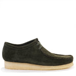 Wallabee forest green suede