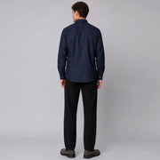 Eske Flannel Shirt navy melange