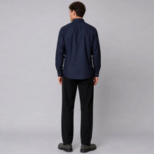 Eske Flannel Shirt navy melange