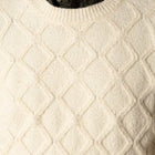 Avery Cable Knit ecru melange Clean Cut Copenhagen