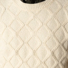 Avery Cable Knit ecru melange Clean Cut Copenhagen