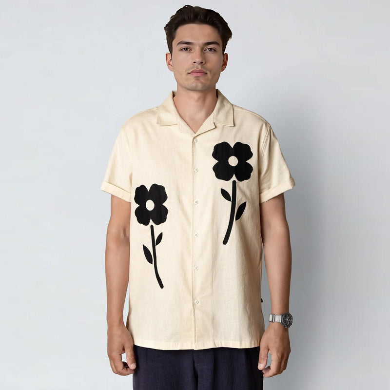Bowling Feliz S/S Shirt ecru Clean Cut Copenhagen
