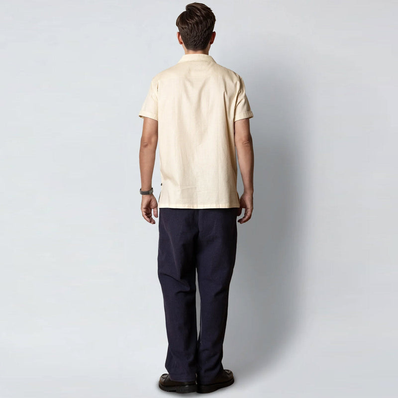 Bowling Feliz S/S Shirt ecru Clean Cut Copenhagen