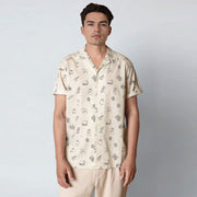 Bowling Magne S/S Shirt ecru Clean Cut Copenhagen