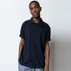 Calton Structured SS Shirt dark navy Clean Cut Copenhagen