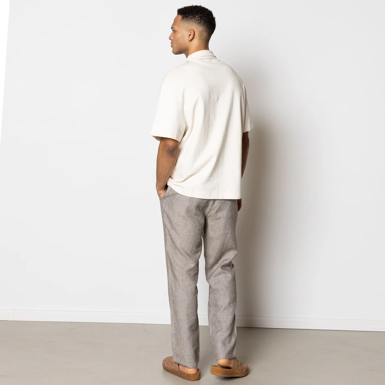 Calton Structured SS Shirt ecru Clean Cut Copenhagen