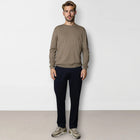 Claude Crewneck Jumper dark beige melange Clean Cut Copenhagen