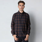Dylan Checked Flannel Shirt dark navy Clean Cut Copenhagen