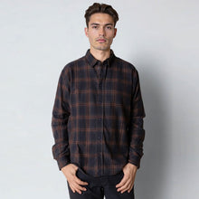 Dylan Checked Flannel Shirt dark navy Clean Cut Copenhagen