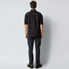 Dylan Checked Flannel Shirt dark navy Clean Cut Copenhagen