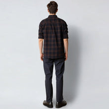 Dylan Checked Flannel Shirt dark navy Clean Cut Copenhagen