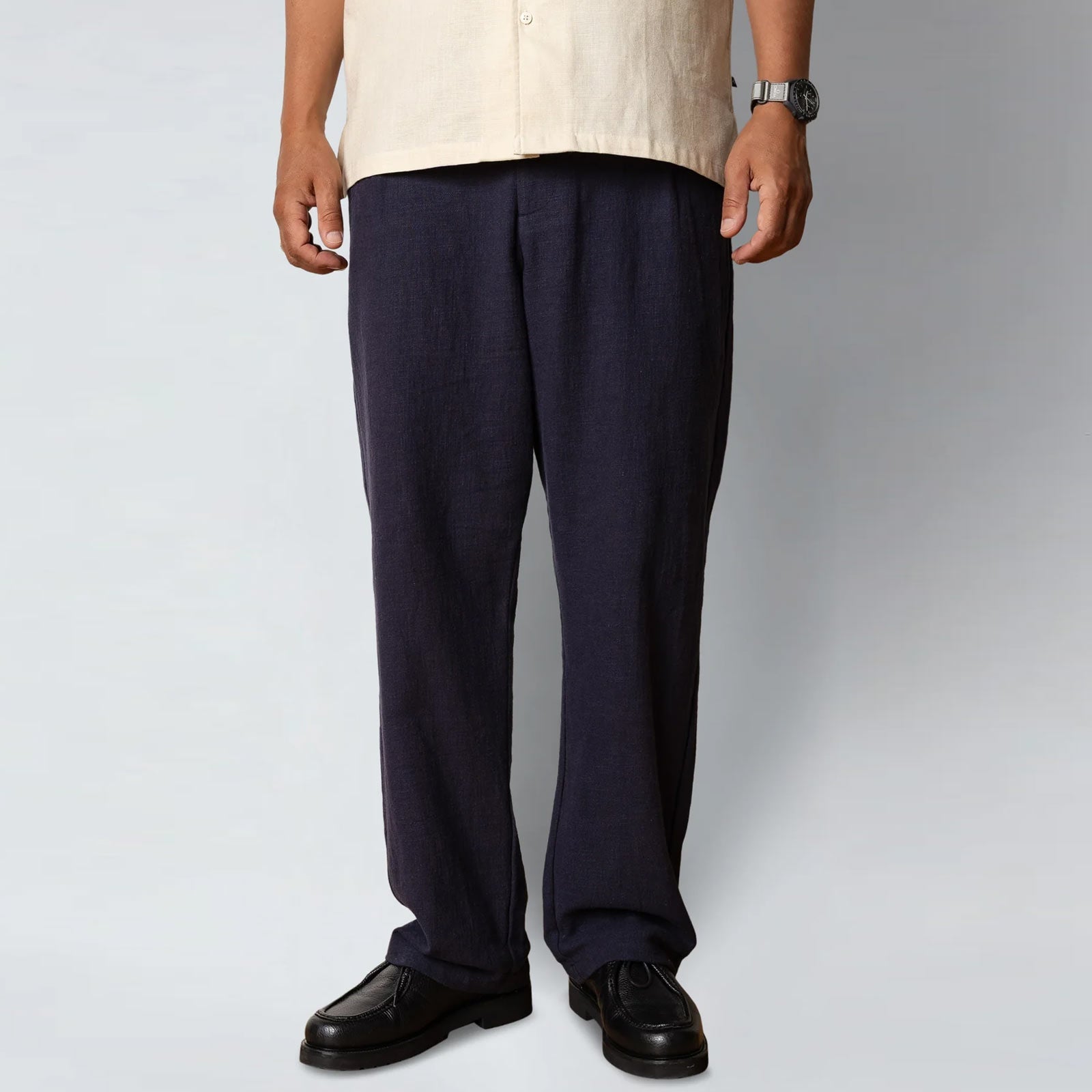 Florence Chester Pants navy Clean Cut Copenhagen