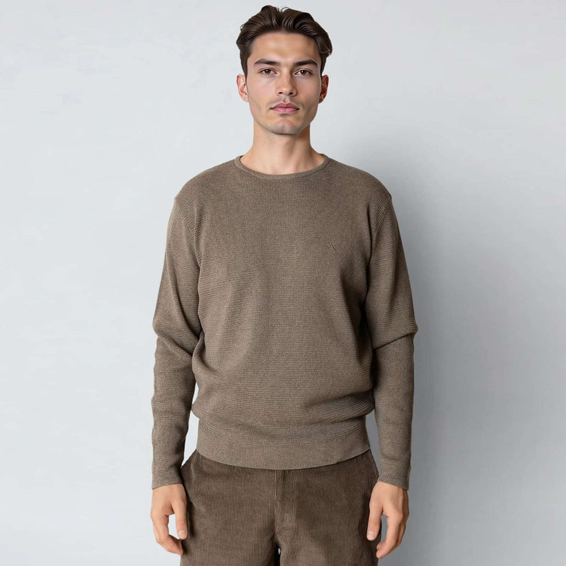 Oscar Knitted Jumper brindle melange Clean Cut Copenhagen