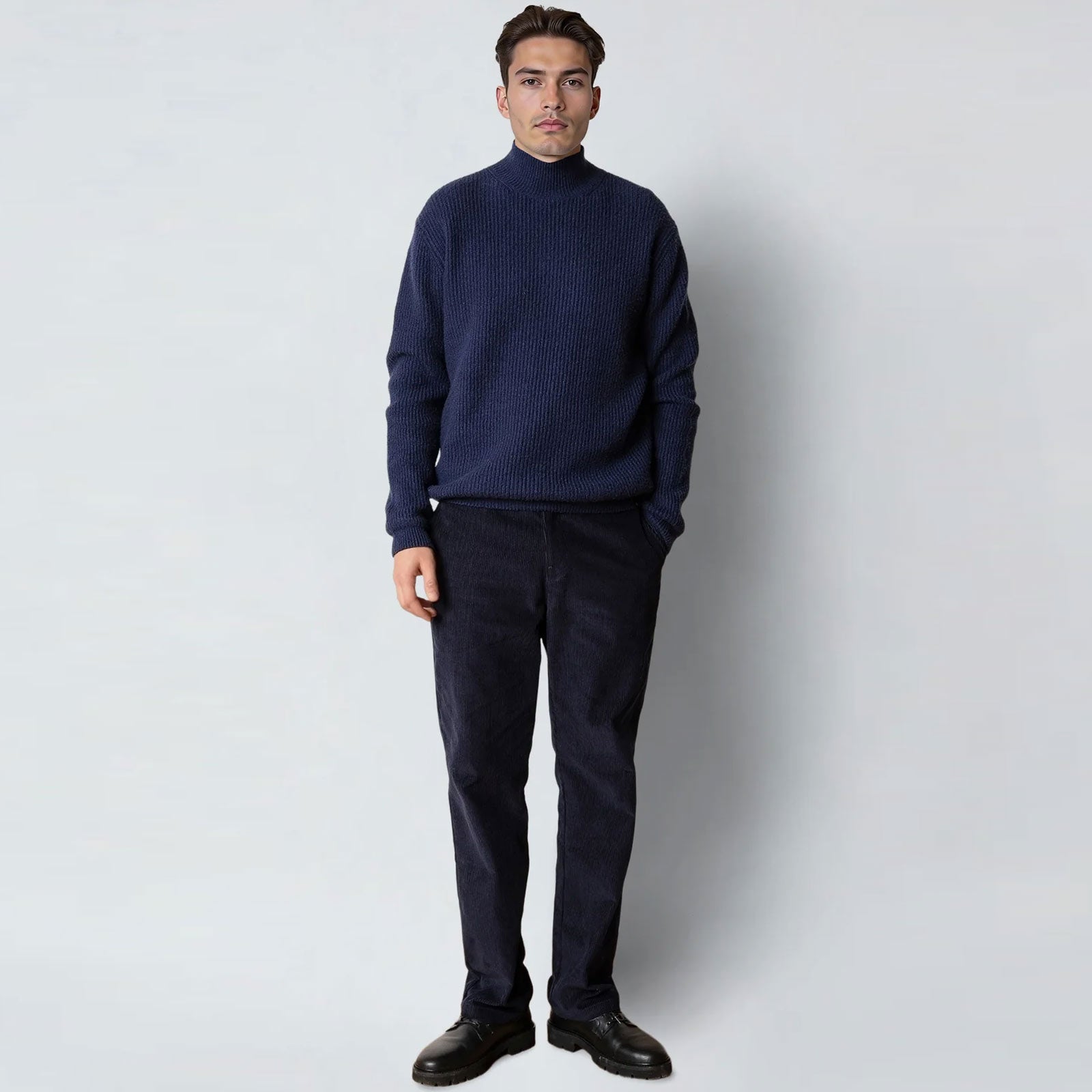 Pepe Turtleneck Knit navy Clean Cut Copenhagen