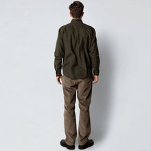 Russel Flannel Shirt dark army melange Clean Cut Copenhagen