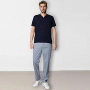 Thomas Knitted Polo T-Shirt navy