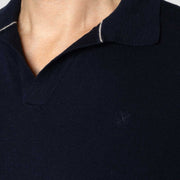 Thomas Knitted Polo T-Shirt navy