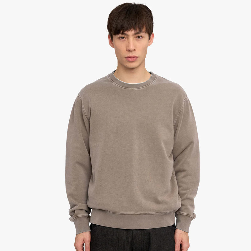Classic Organic Crew faded khaki Colorful Standard