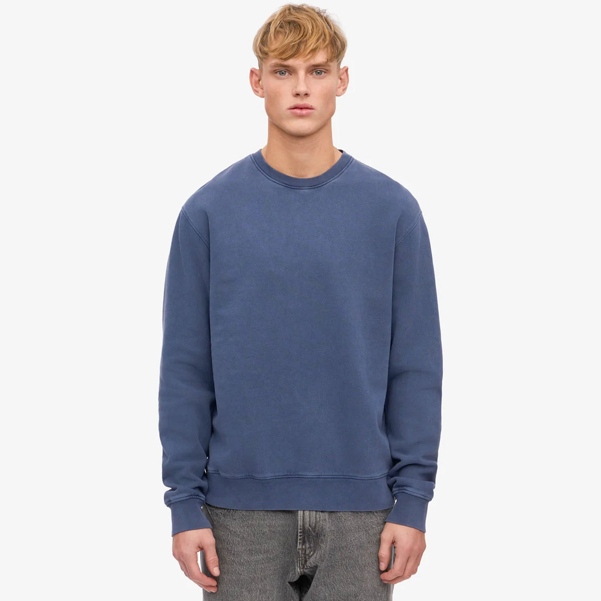 Classic Organic Crew neptune blue