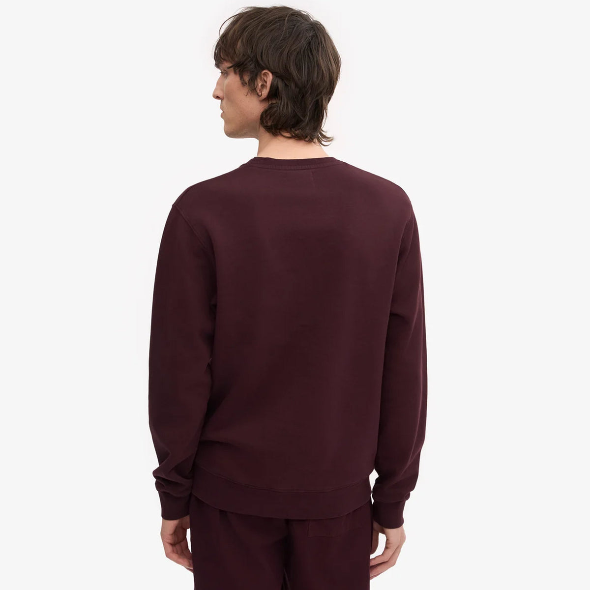 Classic Organic Crew oxblood red