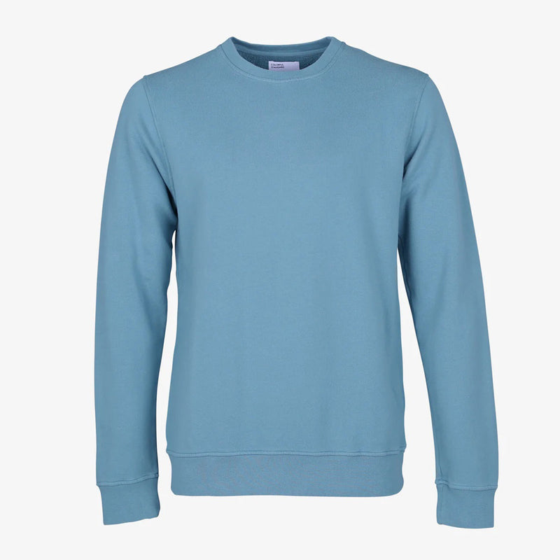 Classic Organic Crew stone blue