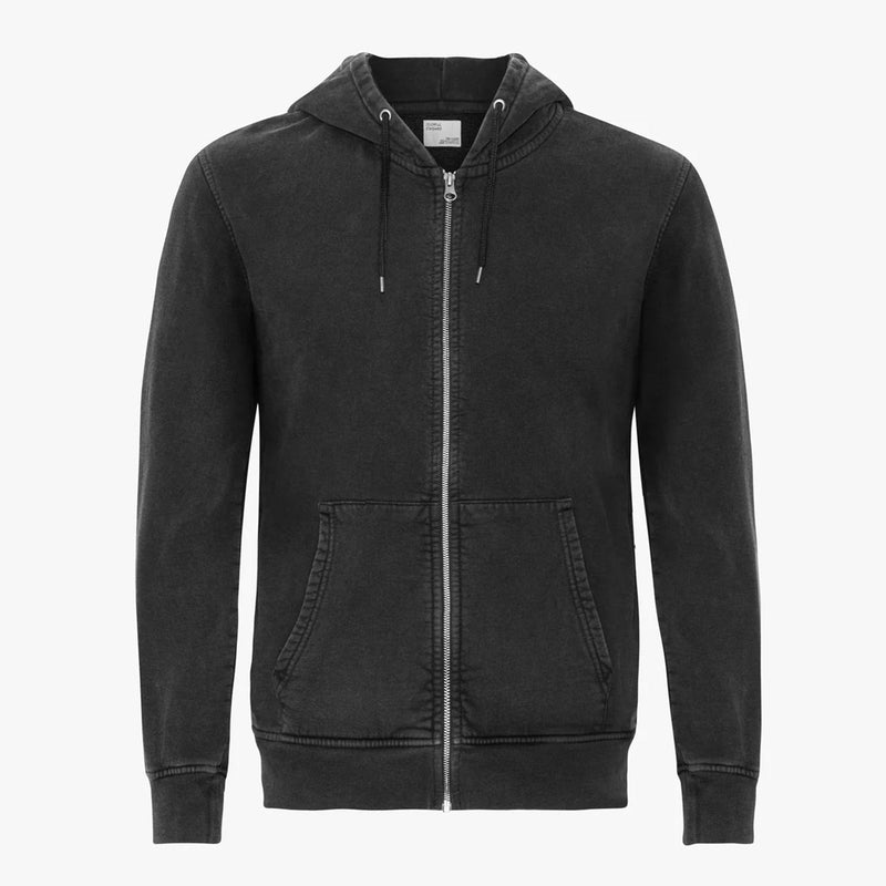 Classic Organic Zip Hood faded black