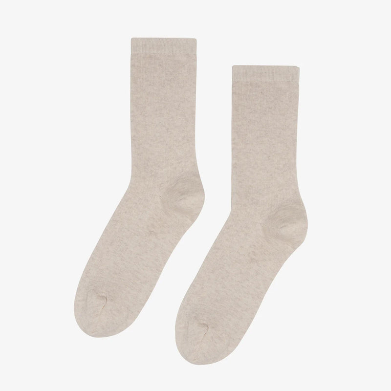 Men Classic Organic Socks ivory white