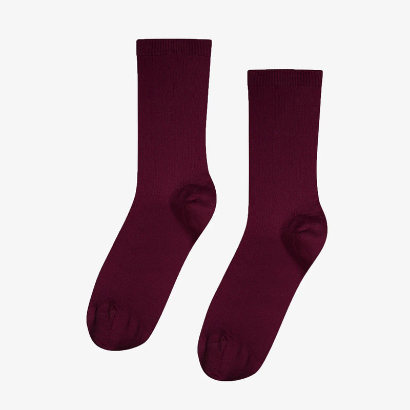 Men Classic Organic Socks oxblood red