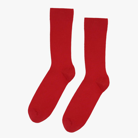 Men Classic Organic Socks scarlet red