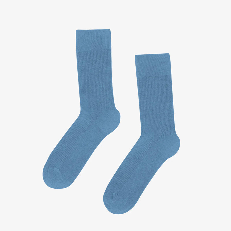 Men Classic Organic Socks seaside blue