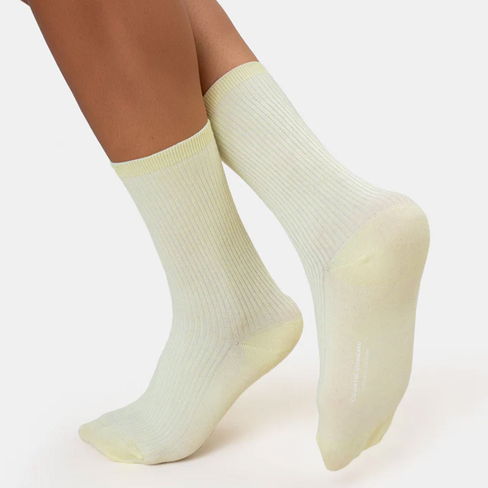 Men Classic Organic Socks soft yellow