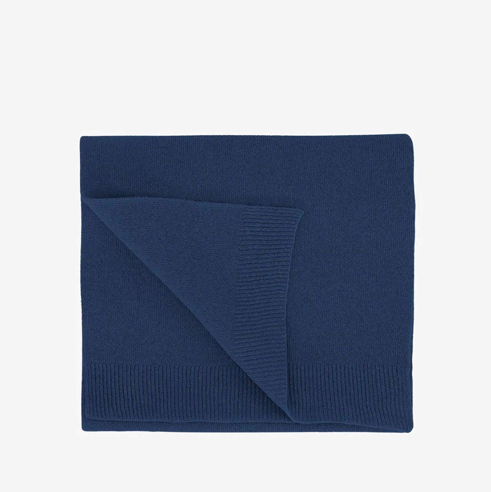 Merino Wool Scarf marine blue