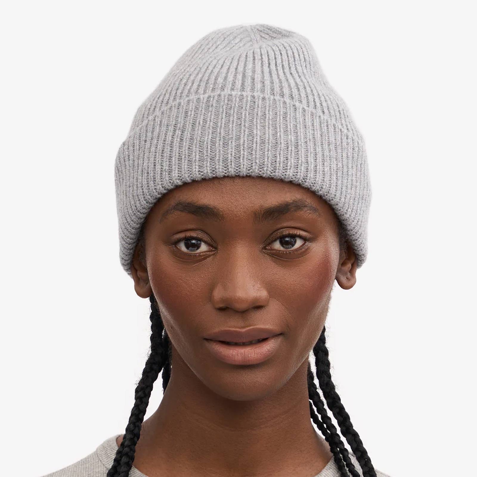 Merino Wool Beanie heather grey Colorful Standard