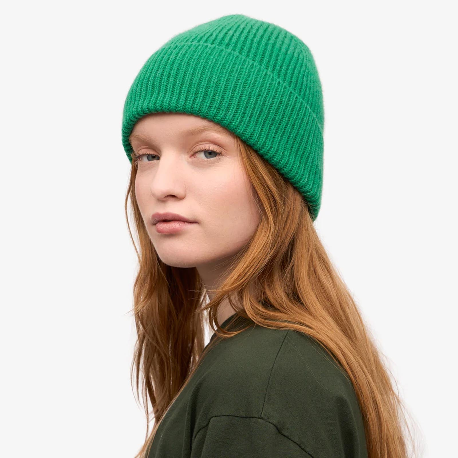 Merino Wool Beanie kelly green Colorful Standard