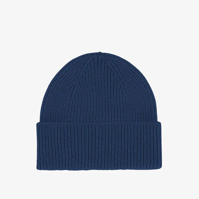 Merino Wool Beanie marine blue