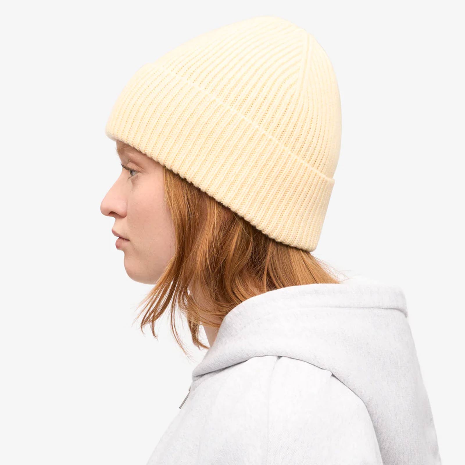 Merino Wool Beanie soft yellow Colorful Standard