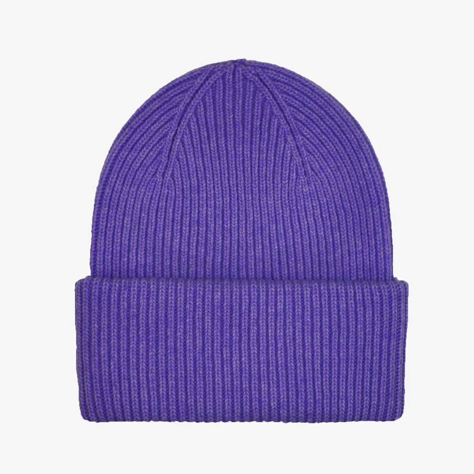 Merino Wool Beanie ultra violet