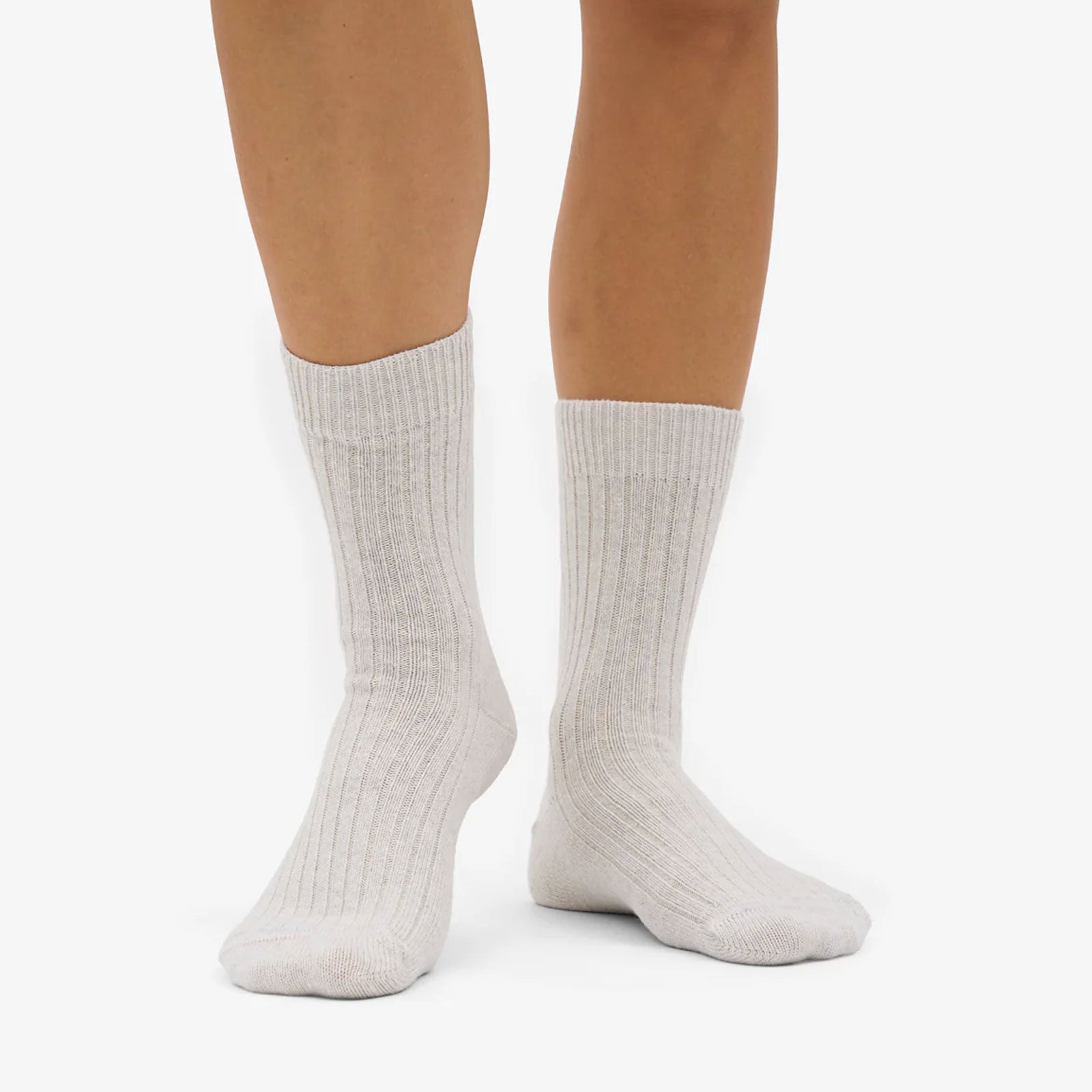 Merino Wool Blend Socks snow melange Colorful Standard