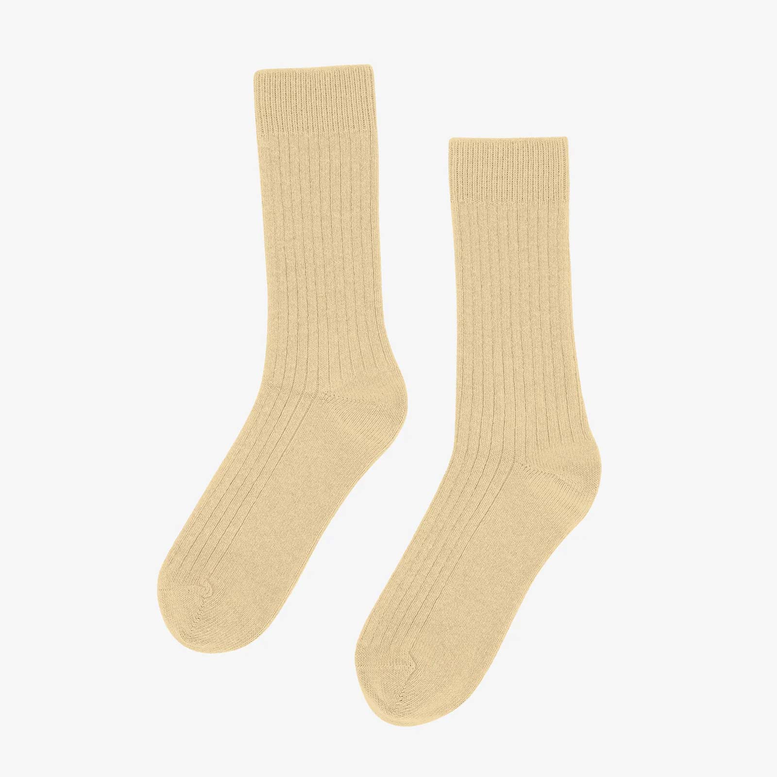 Merino Wool Blend Socks soft yellow Colorful Standard
