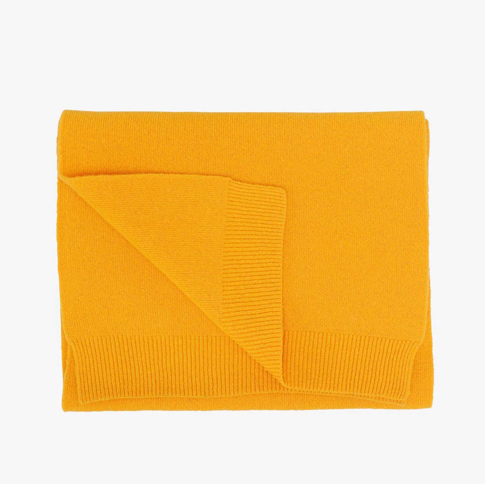 Merino Wool Scarf burned yellow