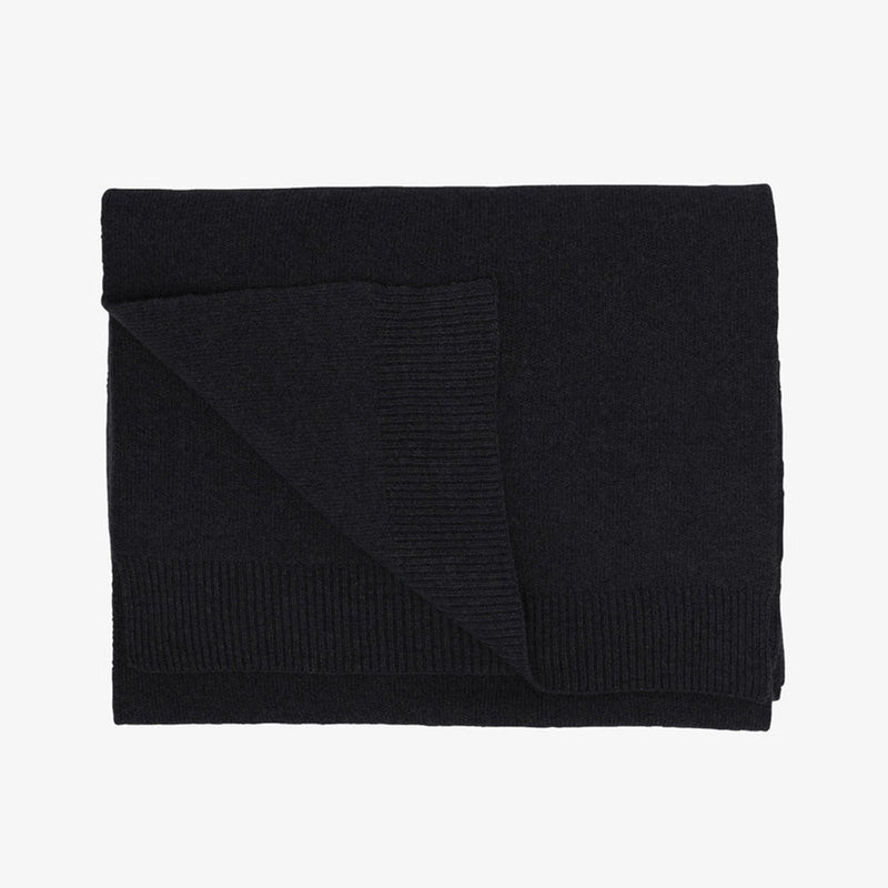 Merino Wool Scarf deep black