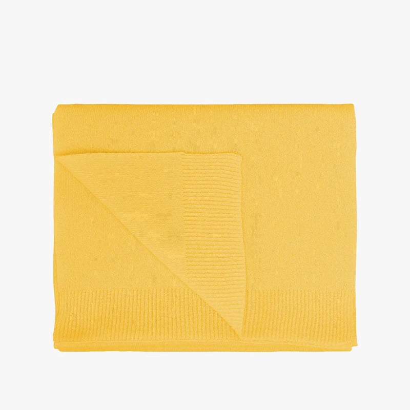 Merino Wool Scarf lemon yellow Colorful Standard