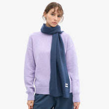 Merino Wool Scarf petrol blue Colorful Standard