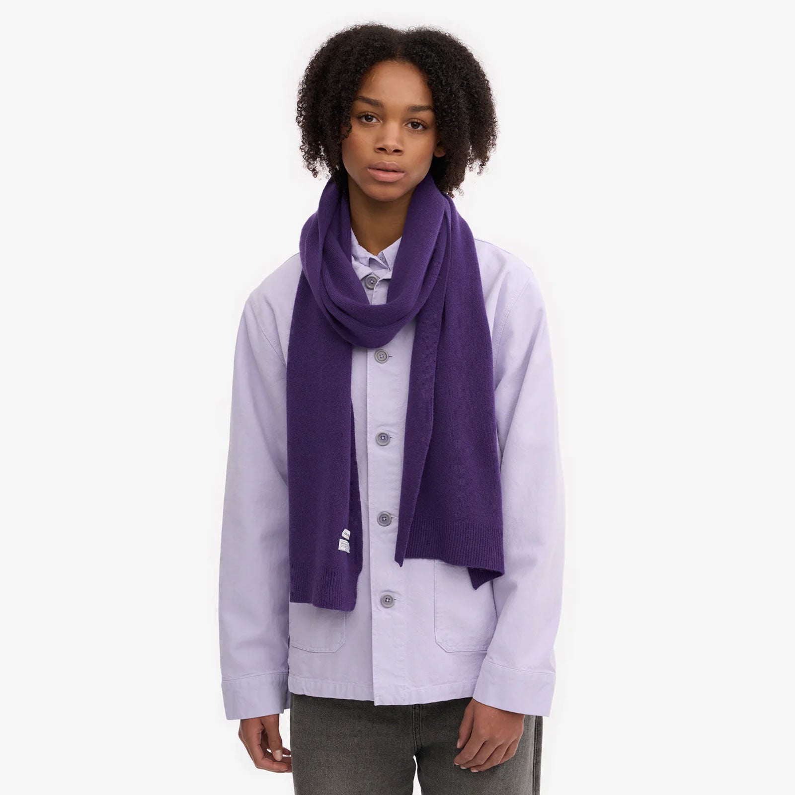 Merino Wool Scarf ultra violet