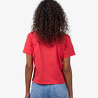 Organic Boxy Crop Tee red tangarine