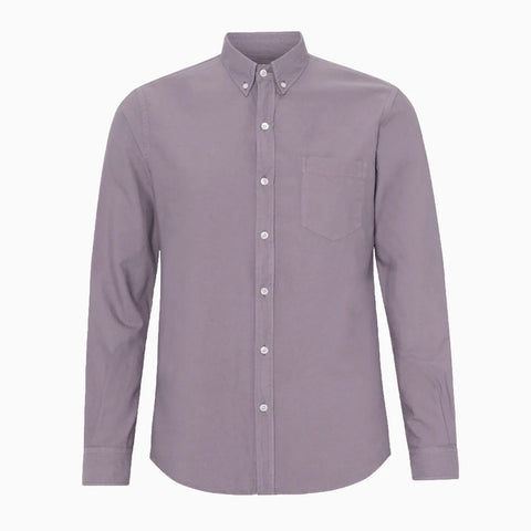 Organic Button Down Shirt purple haze
