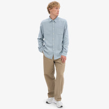 Organic Flannel Shirt steel blue Colorful Standard